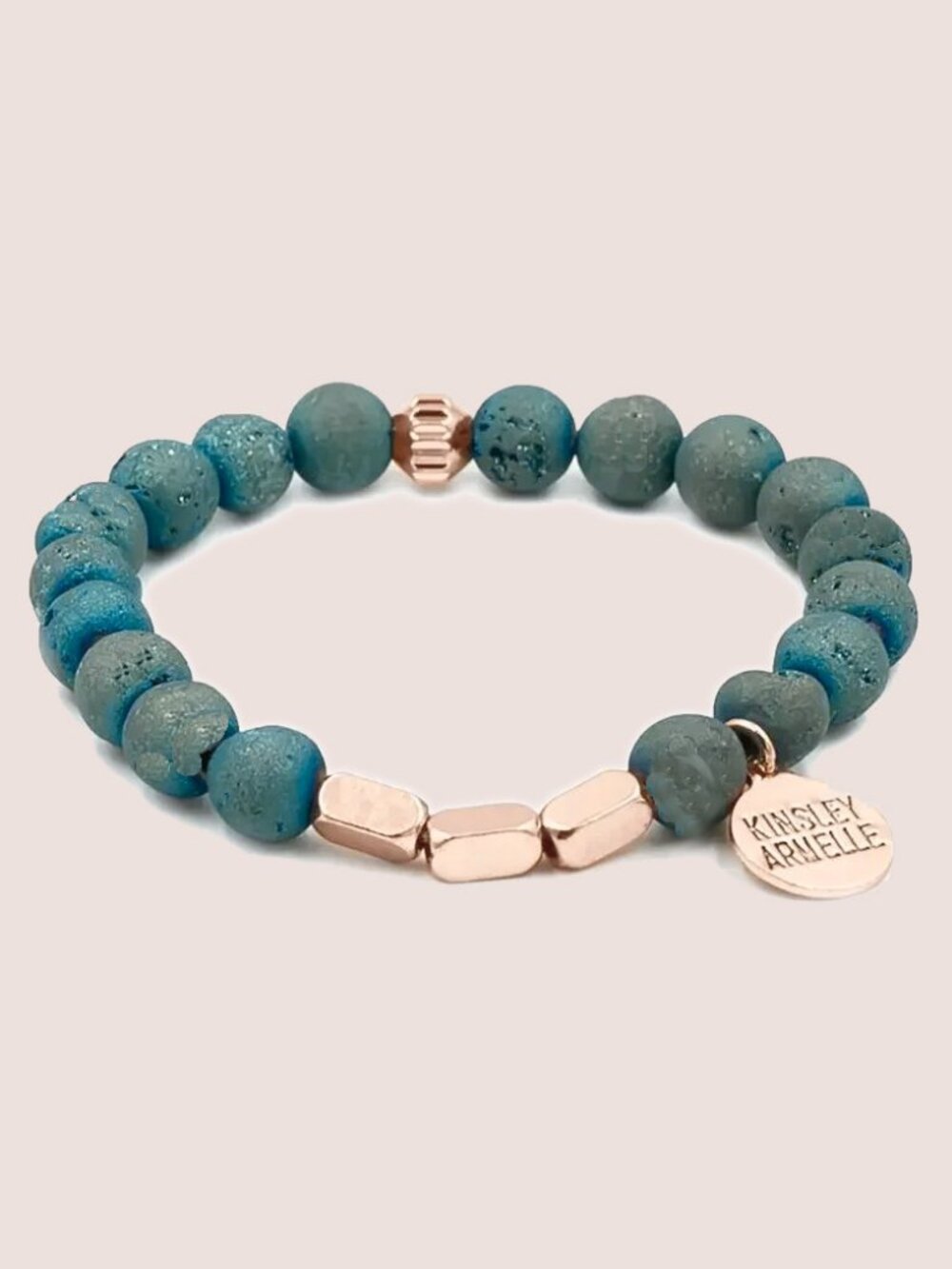 Kinsley Armelle Pixie Ariel Agate Stretch Bracelet NWOT